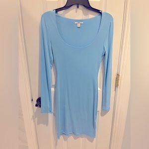 Bar III midi blue dress